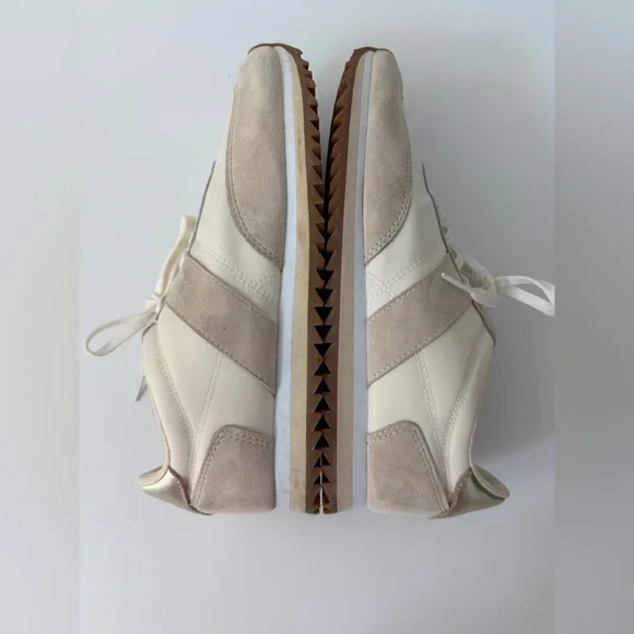 J. Crew Women's Trainers in “Metallic” Cream and Clay/Gray Color, Size 9 - Picture 5 of 10
